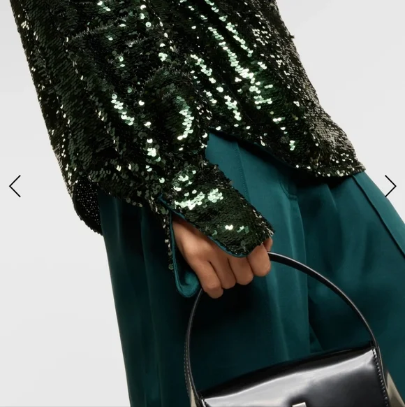 Simkhai Womens Green Alice One-Shoulder Top NWT - Picture 5 of 12